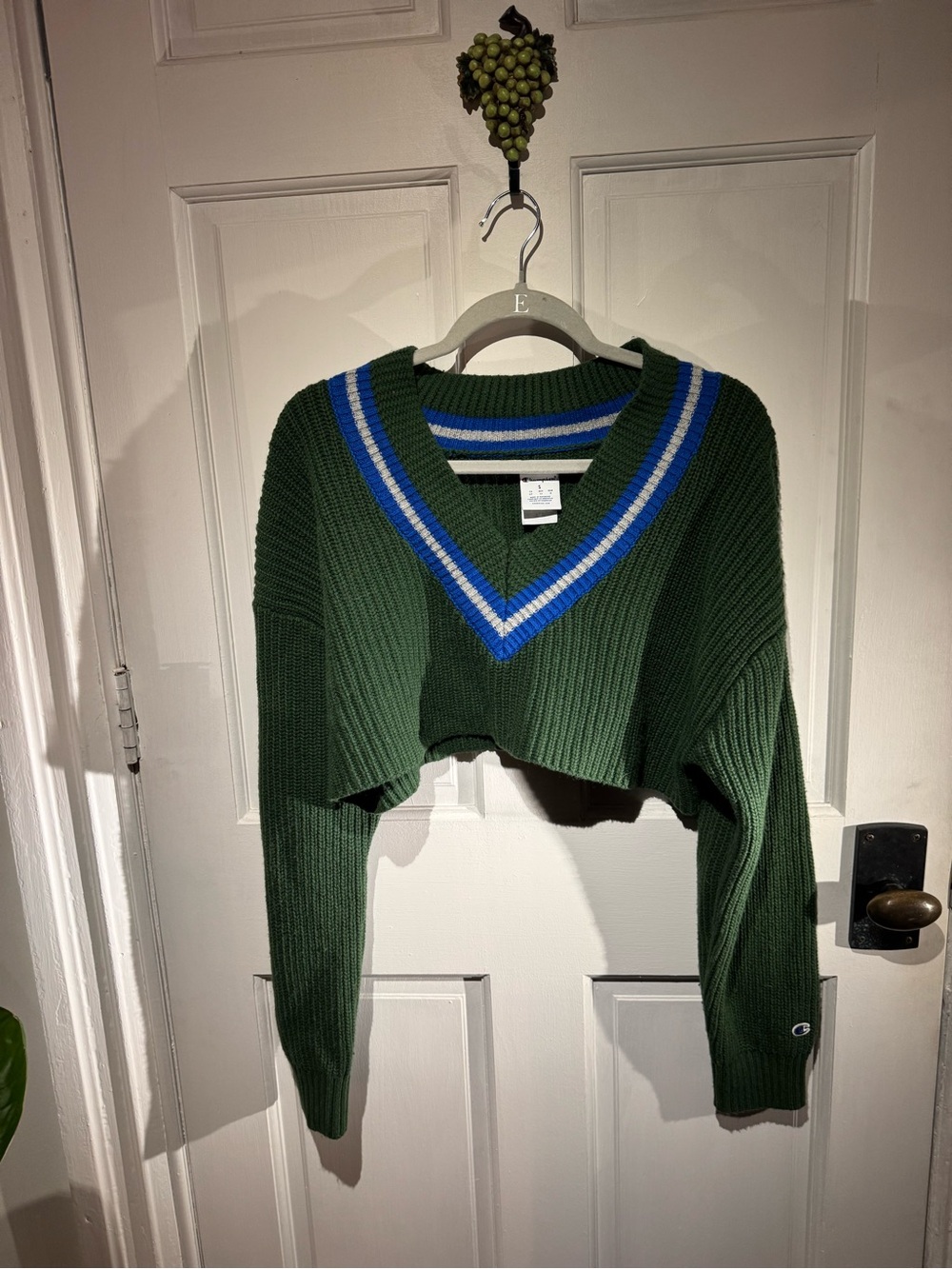 Champion Green Cropped Sweater & Skirt Set